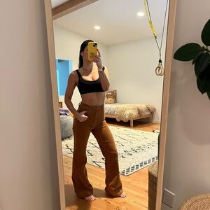 ROLLA'S Brown Corduroy Flare Pants